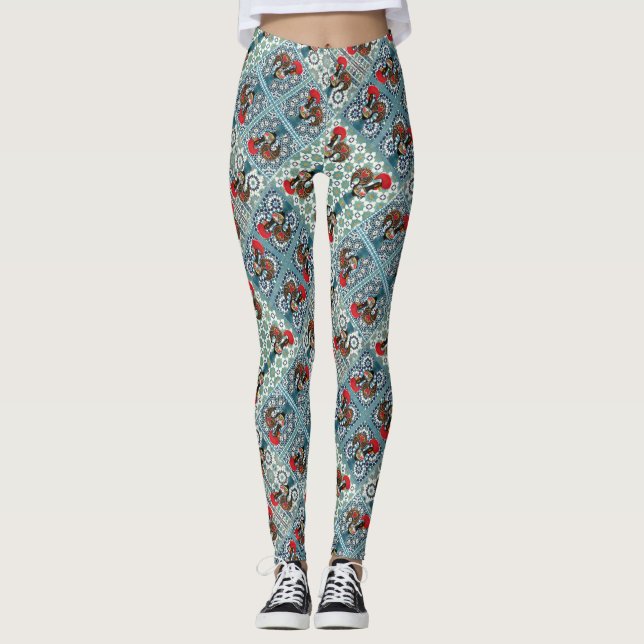Galo de Barcelos, Portugal Leggings (Vorderseite)