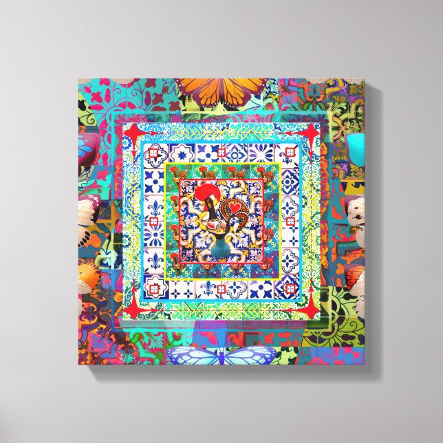 Galo de Barcelos, Portugal Leinwanddruck (Vorderseite)