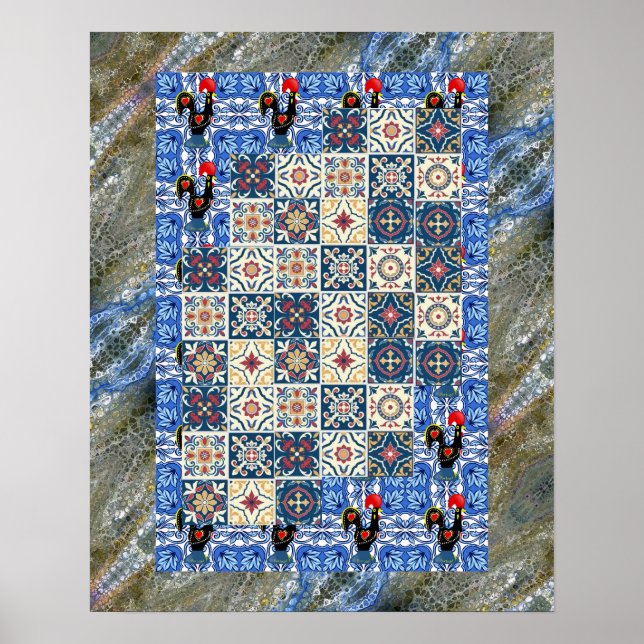 Galo de Barcelos, Portugal Poster (Vorne)