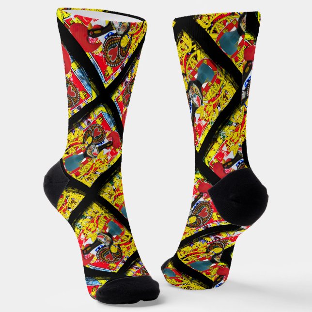Galo de Barcelos, Portugal Socken (Gewinkelt)