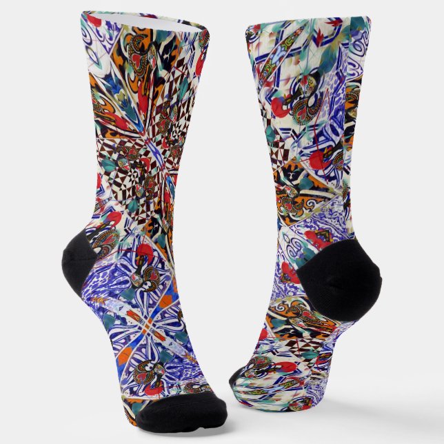 Galo de Barcelos, Portugal Socken (Gewinkelt)