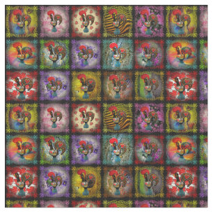 Galo de Barcelos, portugiesische Volkskunst Stoff