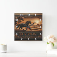 Galopp Pferd in Landschaftlicher Landschaft bei So