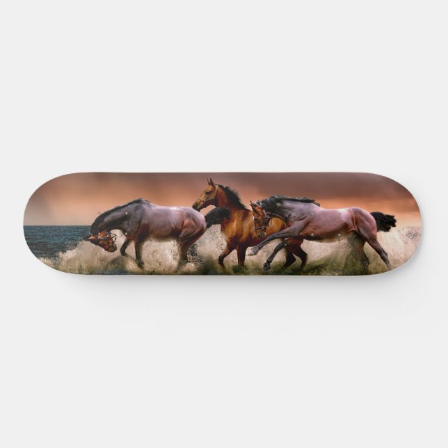 Galopp Pferde im Surfbrett Skateboard (Horizontal)
