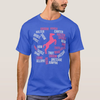 Galopp Trab Stall Pferdepfleger Dressur Reiten R T-Shirt