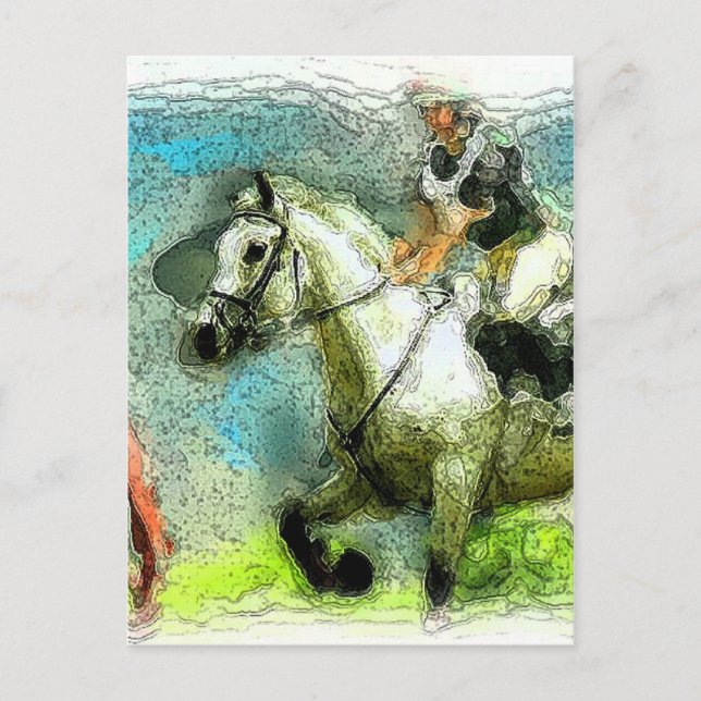 galoppieren postkarte (Vorderseite)