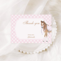 Galoppieren Sie über Mädchen Rosa Pferd Geburtstag