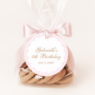 Galoppieren Sie über Mädchen Rosa Pferd Geburtstag Geschenkanhänger