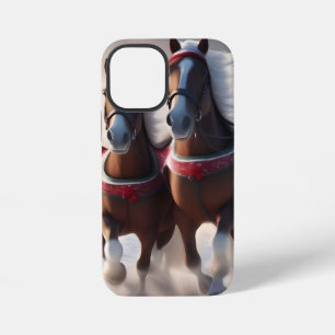 Galoppierend durch den Schnee: Santas magische Pfe iPhone 12 Mini Hülle