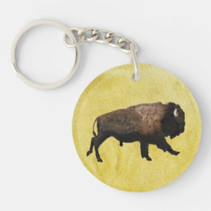 Galoppierende Bisons Schlüsselanhänger