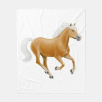 Galoppierende Palomino Haflinger