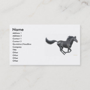 Galoppierende PferdeVisitenkarte Visitenkarte