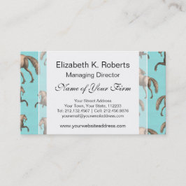 Galoppierender spanischer visitenkarte