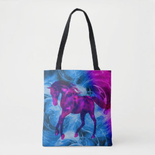 Galoppierendes schwarzes Fantasy-Pferd Kunst