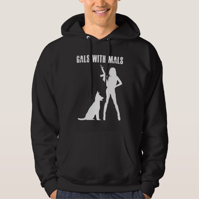 Gals With Mals  Belgian Malinois   For Women Hoodie (Vorderseite)