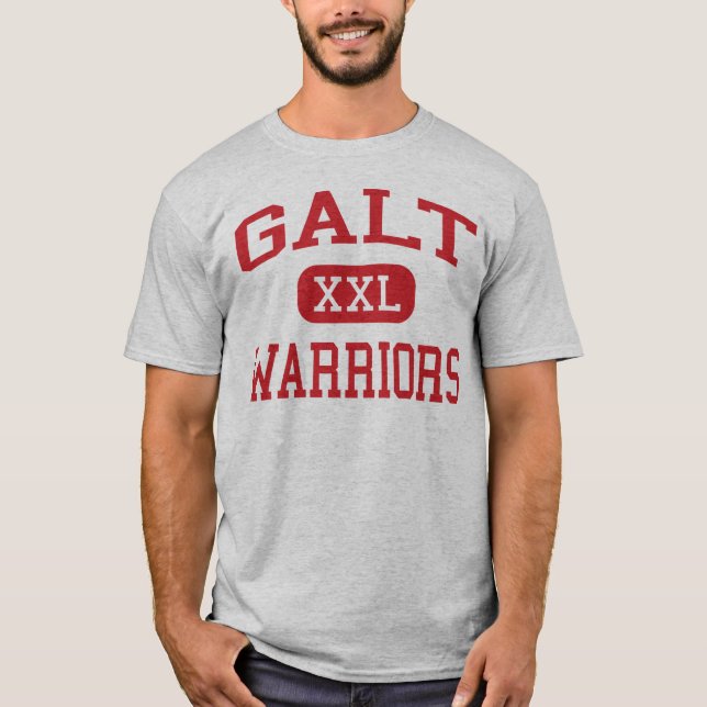Galt - Krieger - Highschool - Galt Kalifornien T-Shirt (Vorderseite)