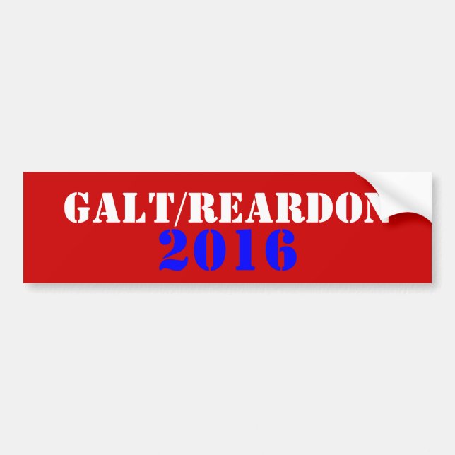 Galt Reardon 2016 Autoaufkleber (Vorne)