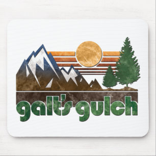 Galts Gulch-Atlas zuckte Mausunterlage Mousepad