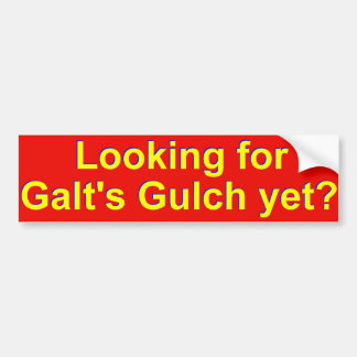 Galts Gulch-Autoaufkleber Autoaufkleber