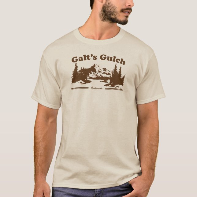 Galts Gulch-Vintages T-Shirt Brown (Vorderseite)