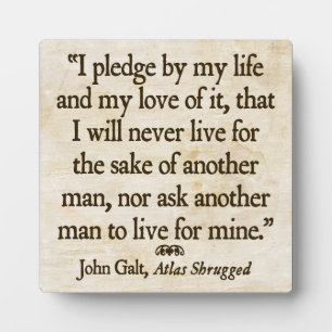 Galt's Pledge Plaque Fotoplatte