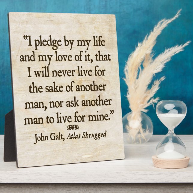 Galt's Pledge Plaque Fotoplatte (Seite)