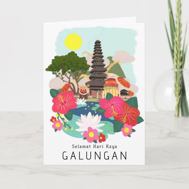 Galungan Celebration Bali Grußkarte Karte (Vorderseite)