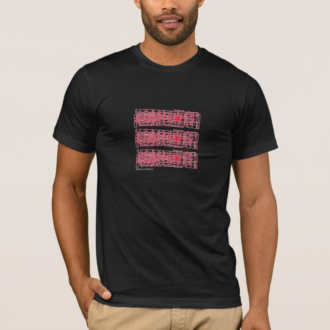 Galvanek Gekritzel-Kleidungs-Linie C T-Shirt (Vorderseite)