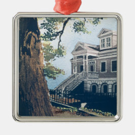 Galveston Aquarell, William 1876 Weber bringen Ornament Aus Metall