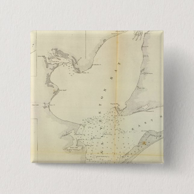 Galveston Bay, Texas Button (Vorderseite)