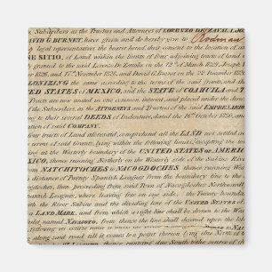 Galveston Bay und Texas Land Company Magnet