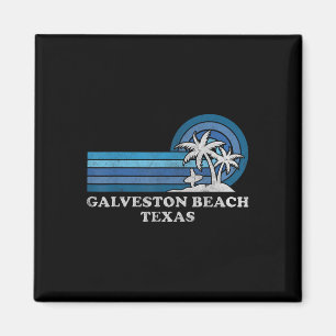 Galveston Beach Texas Familie Sommerurlaub Vinta Magnet