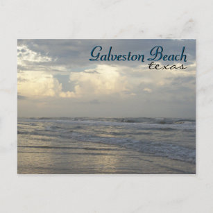 Galveston Beach Texas Travel Postkarte