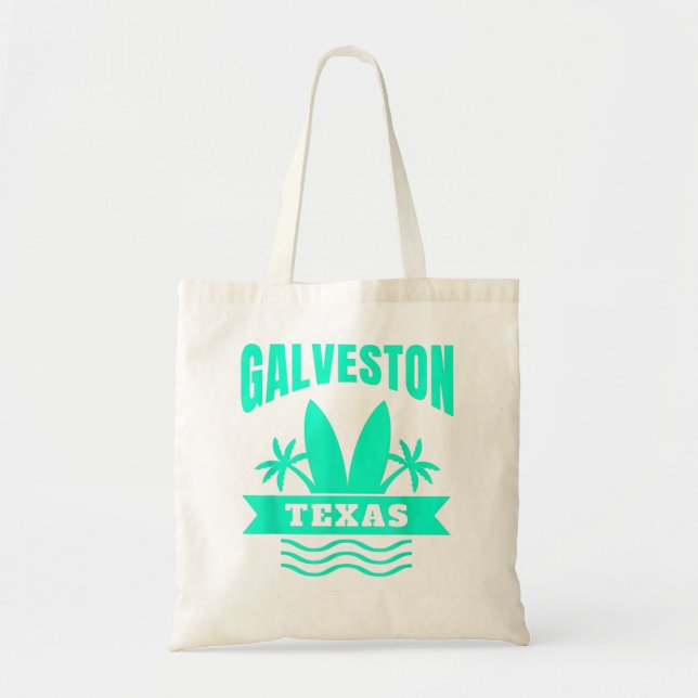 Galveston Beach Texas Vacation Souvenir Tragetasche (Vorne)