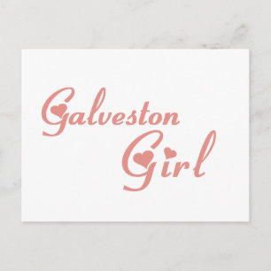 Galveston Girl T-Shirts Postkarte