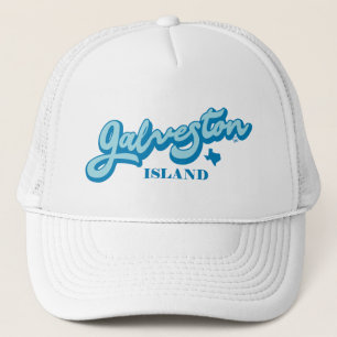 Galveston Island Texas, Golf von Mexiko, Strand Truckerkappe