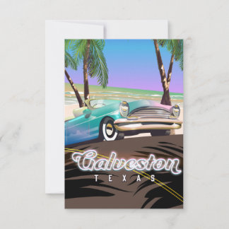 Galveston Island Texas USA-Karte