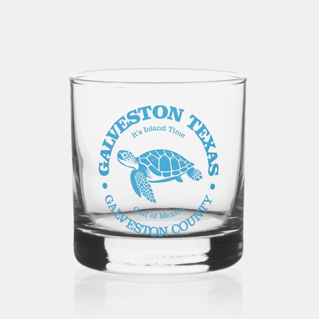 Galveston (Meeresschildkröte) Whiskyglas (Vorderseite)