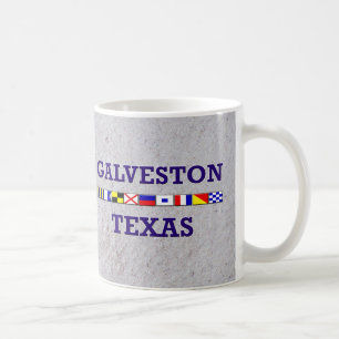 Galveston Seeflagge - Sand-Tasse Kaffeetasse