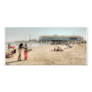 Galveston Strand Fotodruck