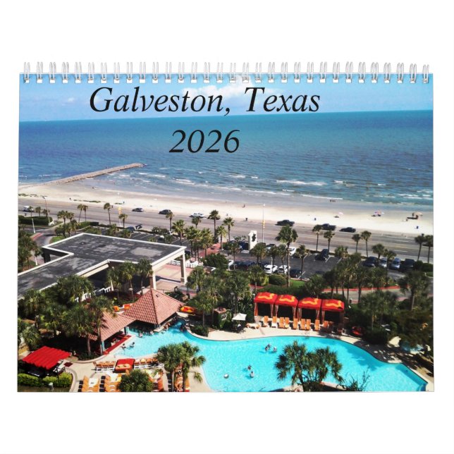 Galveston, Texas 2026 Kalender (Titelbild)