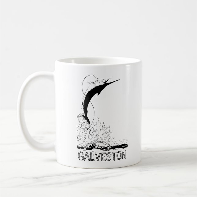 Galveston, TX Sportfish Kaffeetasse (Links)