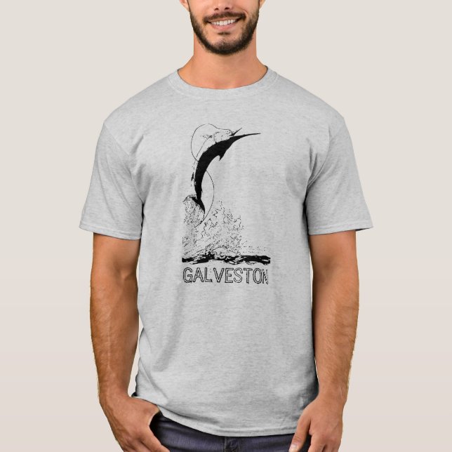 Galveston, TX Sportfish T - Shirt (Vorderseite)