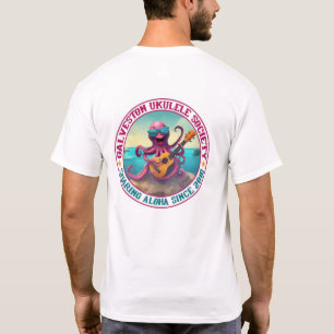 Galveston Ukulele Men's T - Shirt Round Octopus Ba