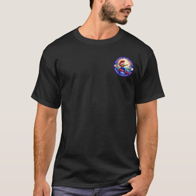 Galveston Ukulele Society GUS Men’s Mermaid SS T-Shirt (Vorderseite)