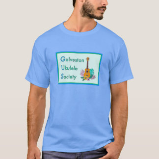 Galveston Ukulele Society GUS Stehendes Logo T-Shi T-Shirt