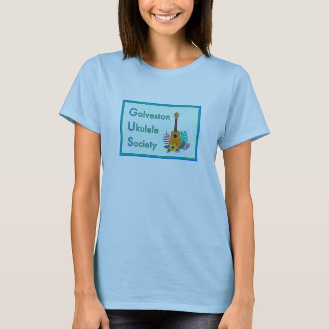 Galveston Ukulele Society GUS T - Shirt (Vorderseite)