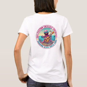 Galveston Ukulele Women's Octopus Round Back T-Shirt