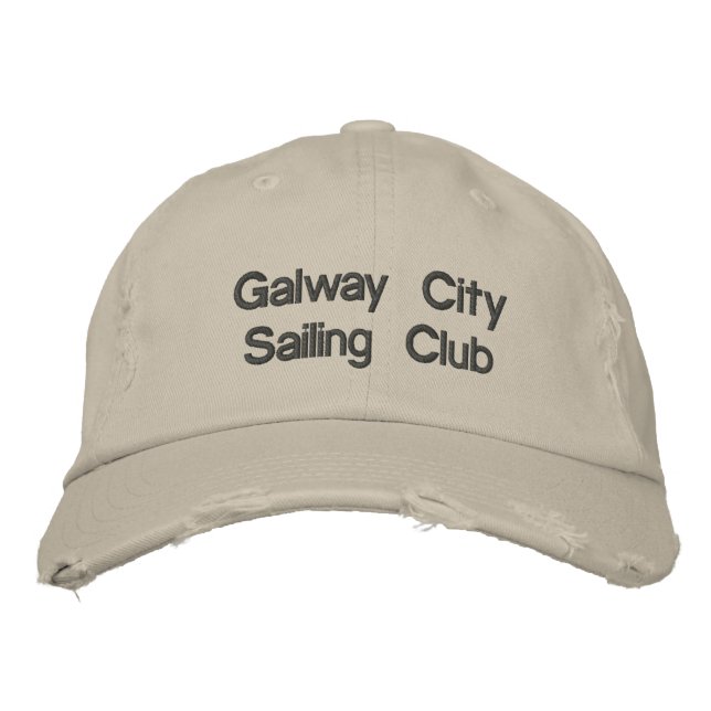 Galway City Sailing Hat Bestickte Kappe (Vorderseite)