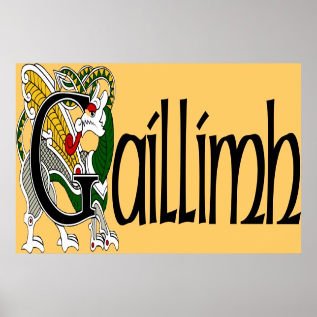 Galway (gälisch) Poster Print (Vorne)